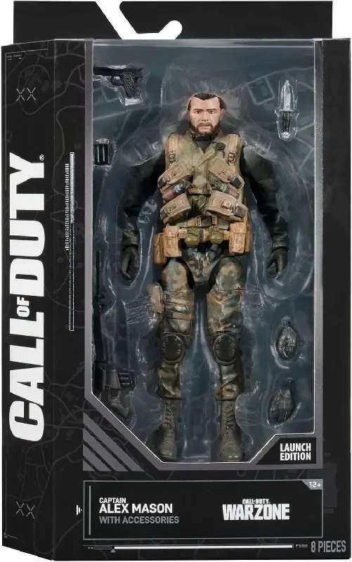 CALL OF DUTY BLACK OPS ACTION FIGURE CAPTAIN ALEX MASON 17 CM